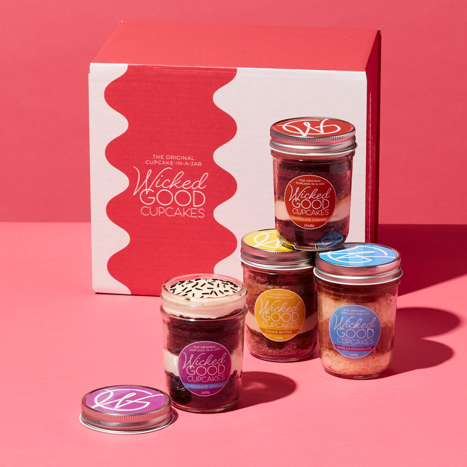 Gourmet Cupcake Jar Collection 4-Pack