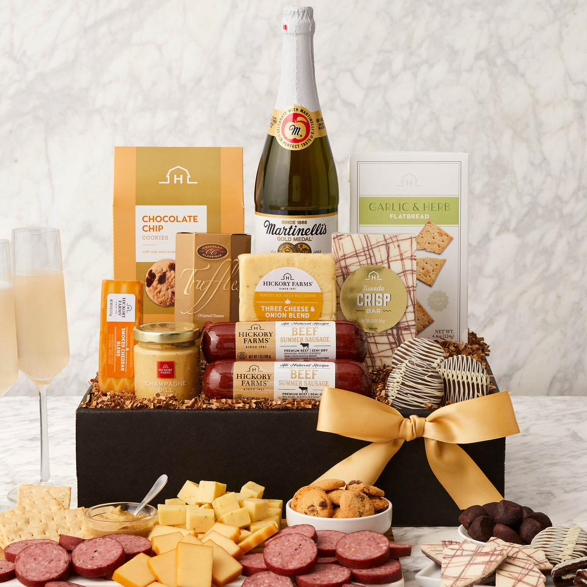 Sparkling Cider Charcuterie Spread