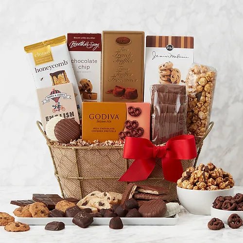 ZOROY Luxury Chocolate Christmas Mini Combo Gift Basket with chocolate