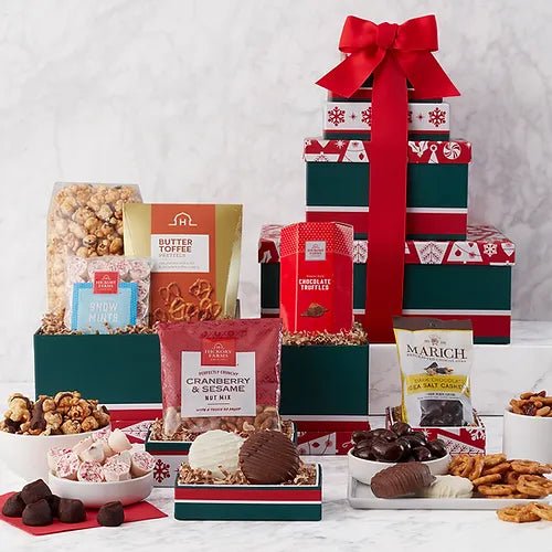 Holiday Favorites Gift Tower - Vogue Gift Baskets