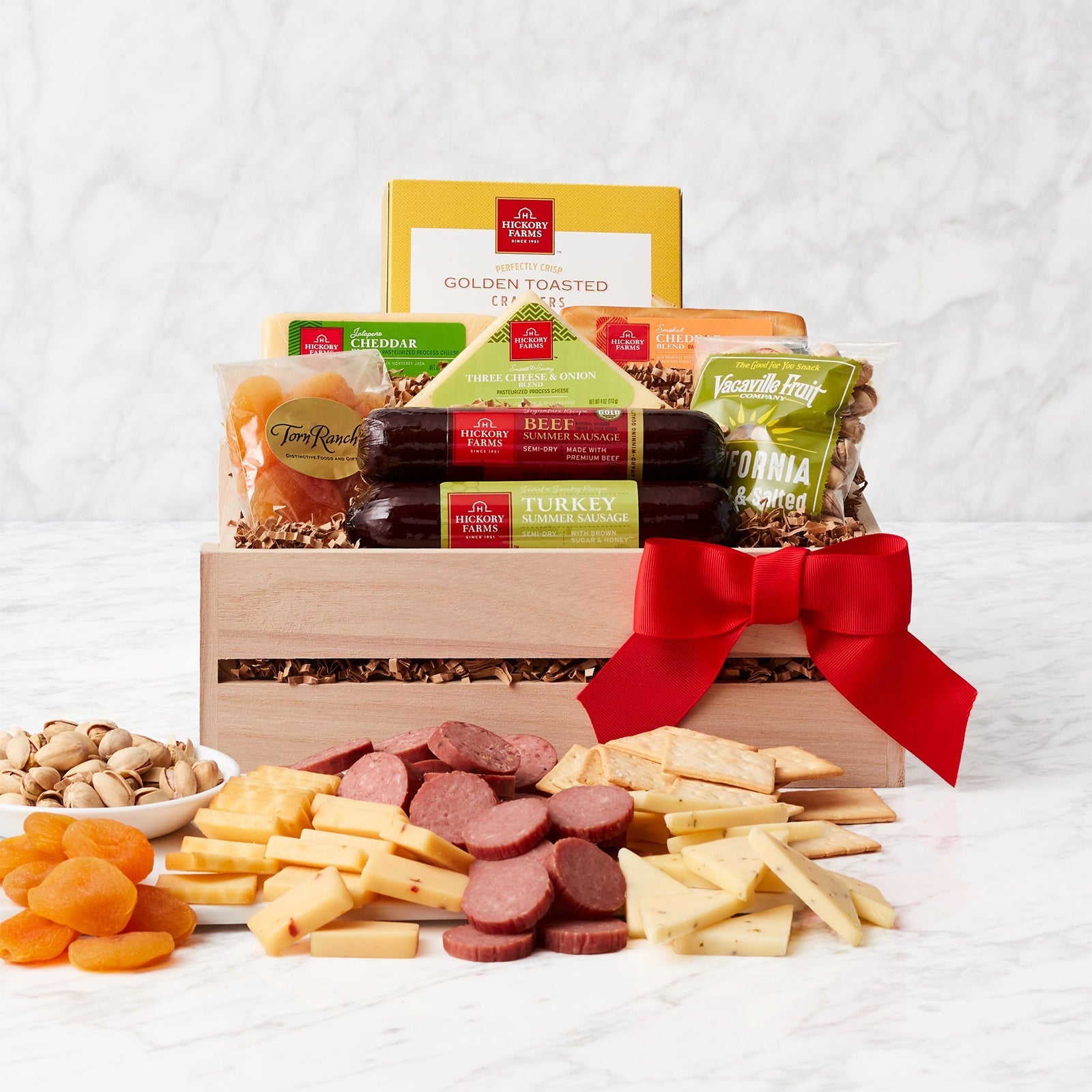 Savory Meat & Cheese Crate - Small - Vogue Gift Baskets