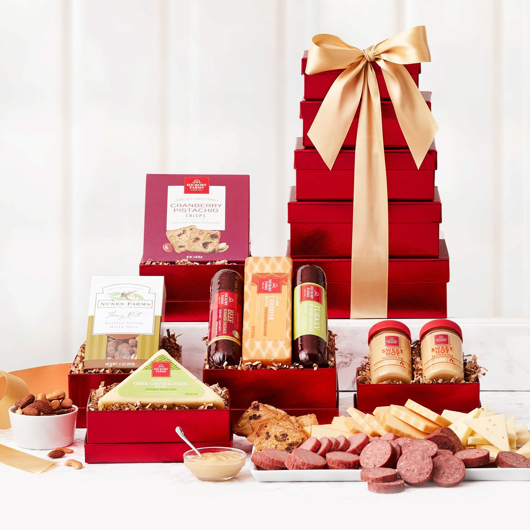 Tasty Meat & Cheese Tower - Vogue Gift Baskets